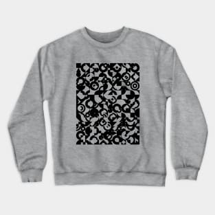 Electronic Musician Synthesizer Pattern Black Crewneck Sweatshirt